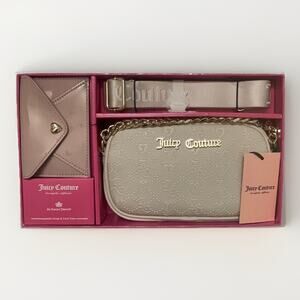 Juicy Couture Gift Set Angel Slim Camera Bag & Envelope Card Case NWT